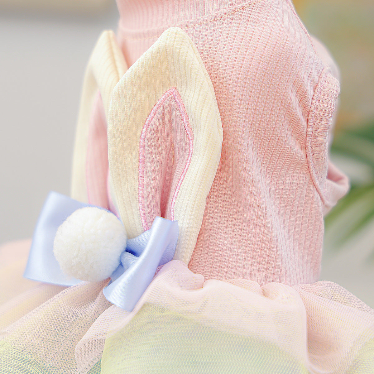 Rabbit Ear Decor Dog Cat Princess Dress