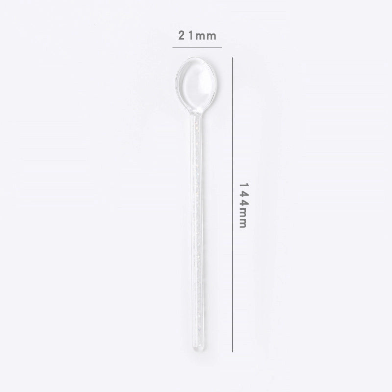 Minimalist Transparent Glass Spoon
