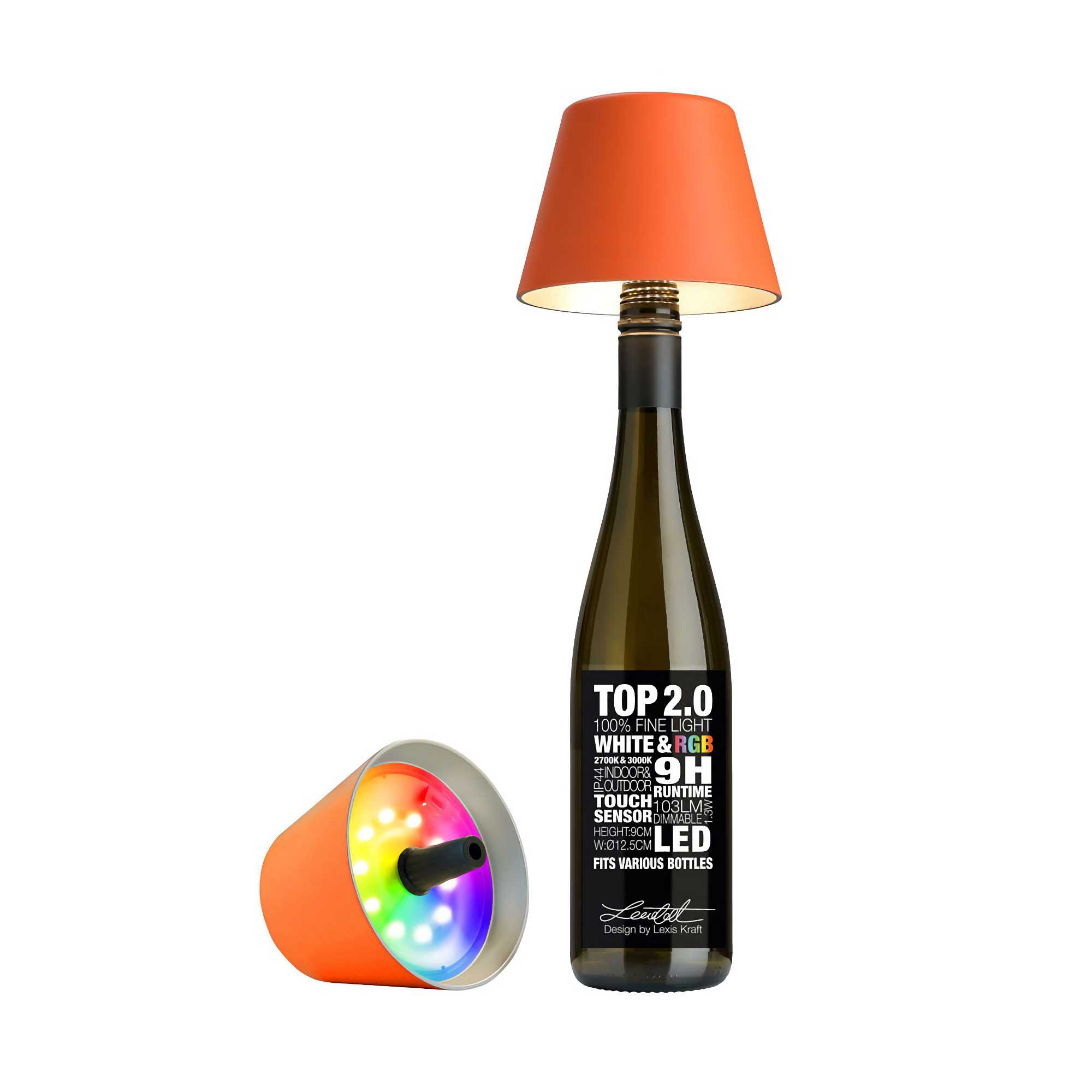 TOP 2.0 bottle light. orange