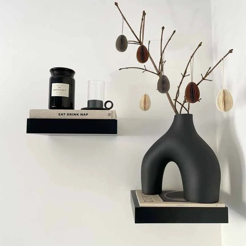 design nordic minimalist style black and white vase decoration desktop artistic ornament ceramic vases