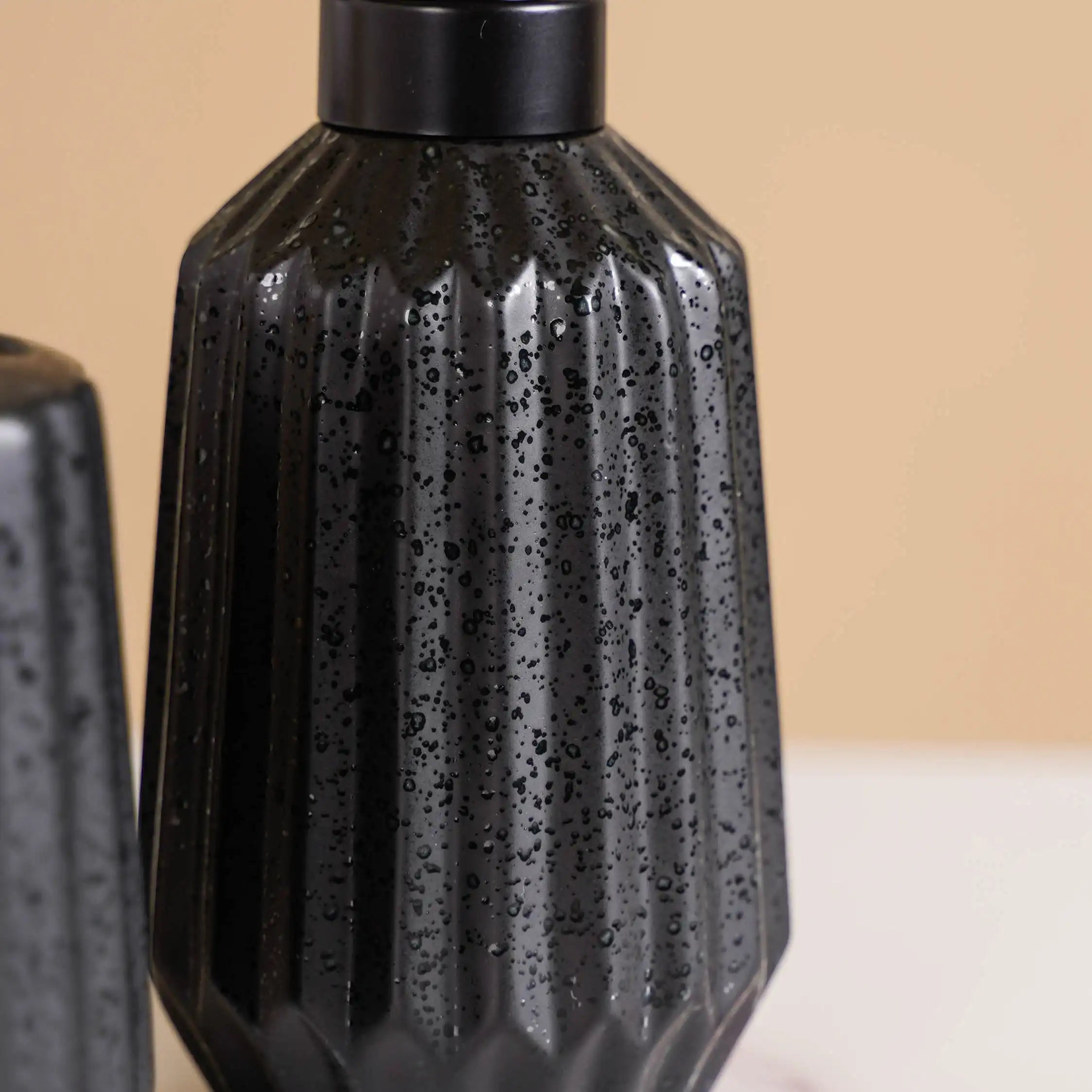 All Black Ceramic Bathroom Set Of 3