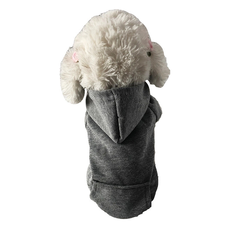 British Style Cotton Solid Color Pet Clothing
