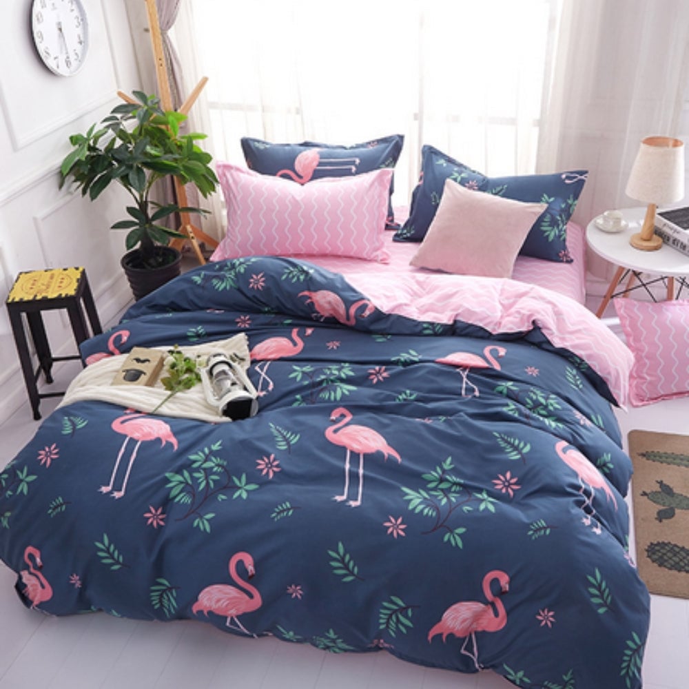 Flamingo Paradise | 3pcs Quilt Cover Set