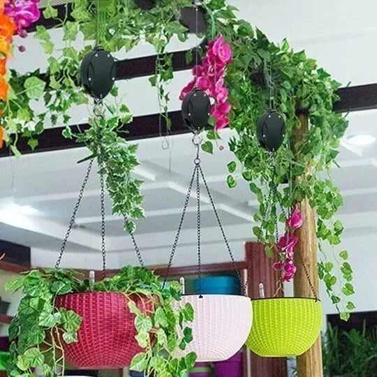 🪴🦜Plant Pulley Set For Garden Baskets Pots. Birds Feeder