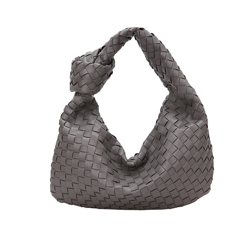 Women's Small Pu Leather Solid Color Classic Style Dumpling Shape Zipper Shoulder Bag