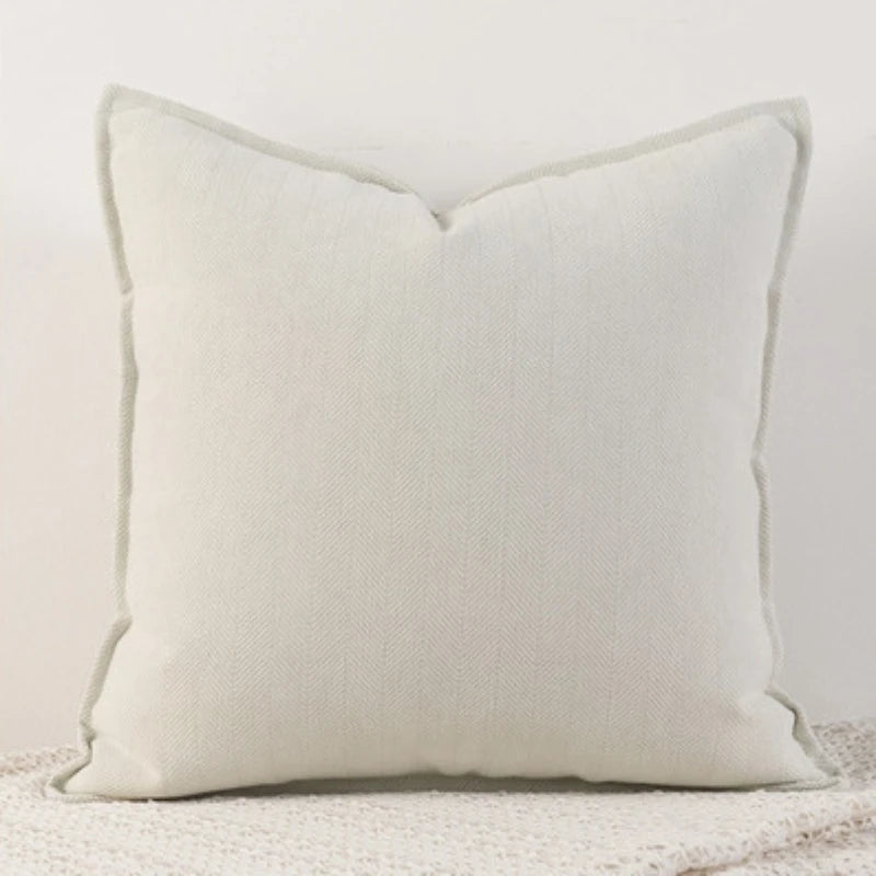 Alden Thickened Solid Cushion Cover - Apricot