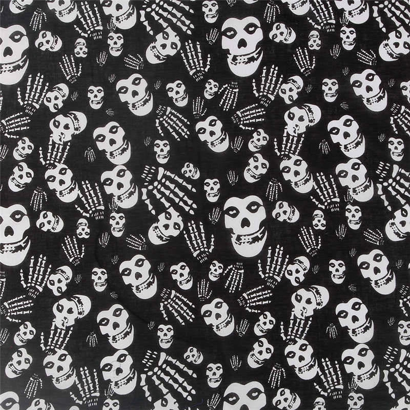 Men'S Hip-Hop Skull Cotton Kerchief