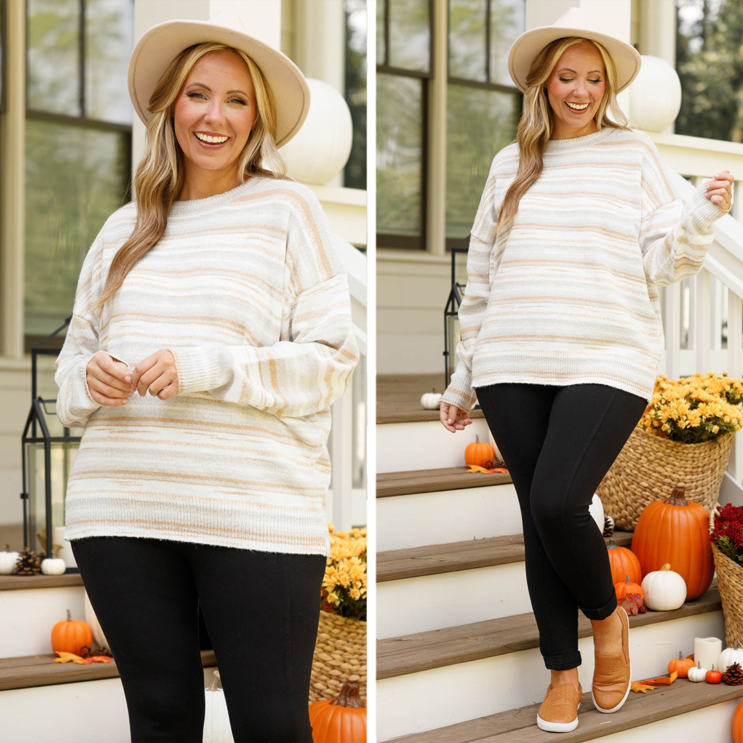 You Look Luminescent Sweater. Beige