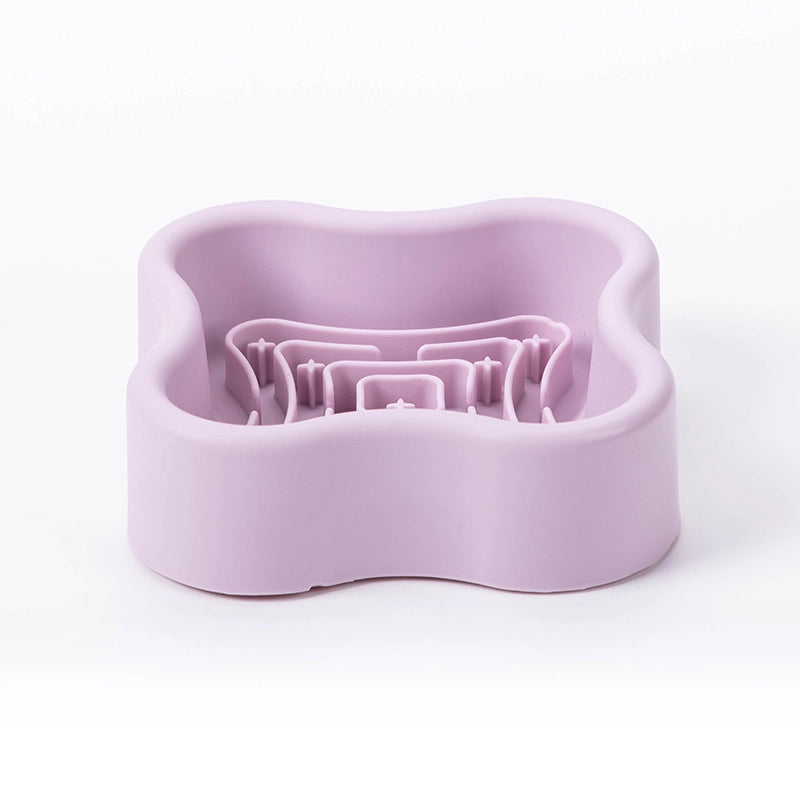 Elegant Minimalist Silica Gel Solid Color Pet Tableware