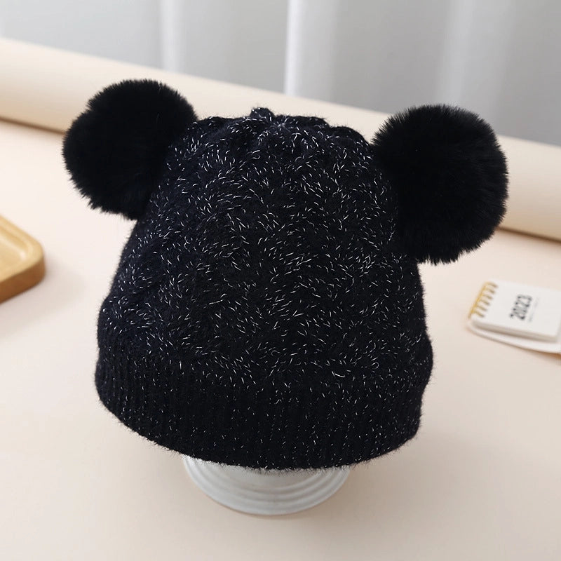 Children Unisex Basic Solid Color Beanie Hat