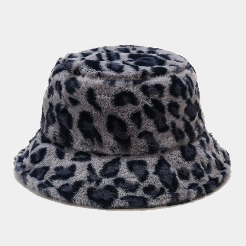 Women's Fashion Leopard Wide Eaves Bucket Hat