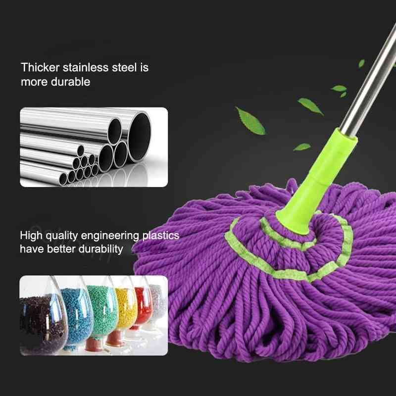 Easy Spin Magic Mop Set [Plastic Strainer]