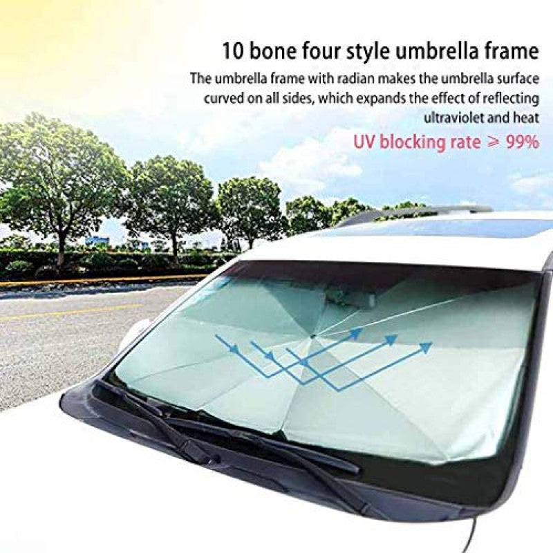 Foldable Car Windshield Sun Shade Umbrella