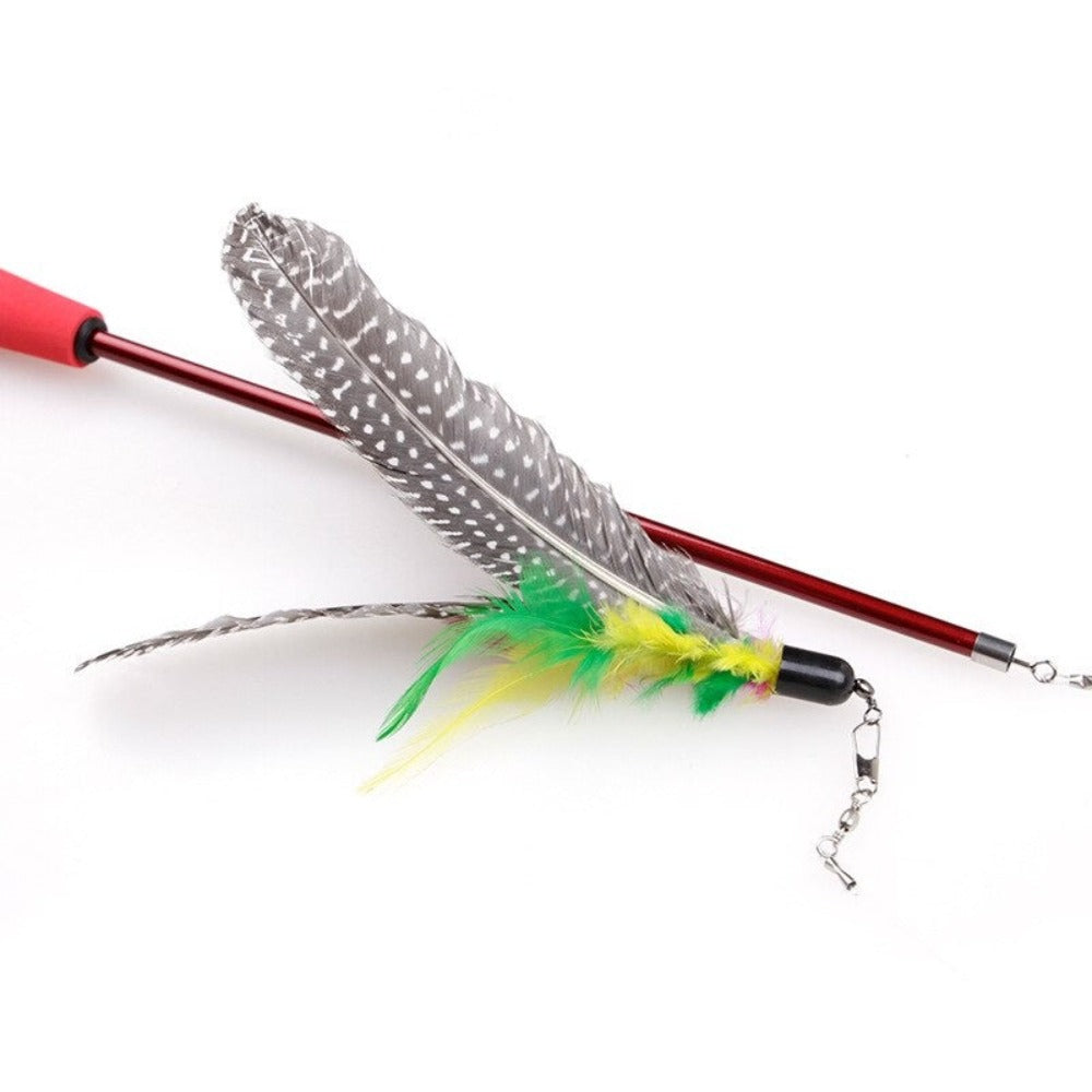 Feather Wand Plastic Toy