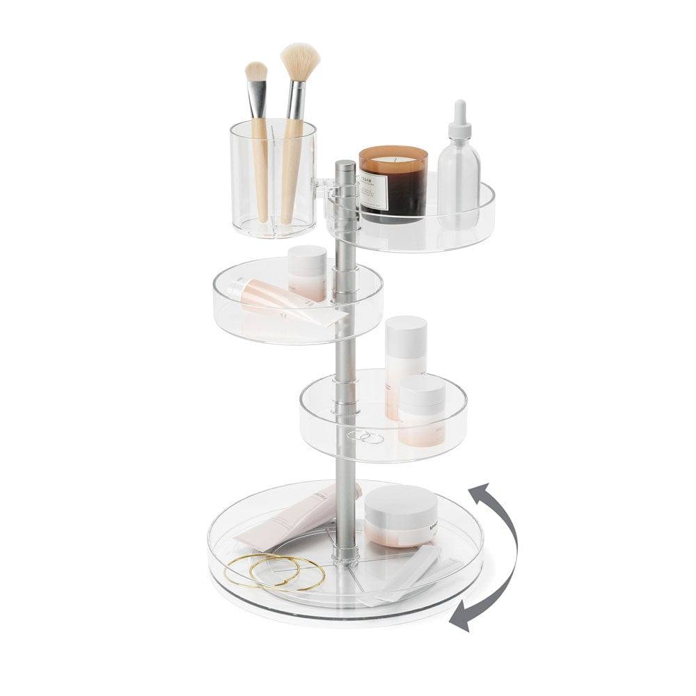 Pirouette Cosmetics Organiser - Clear Nickel