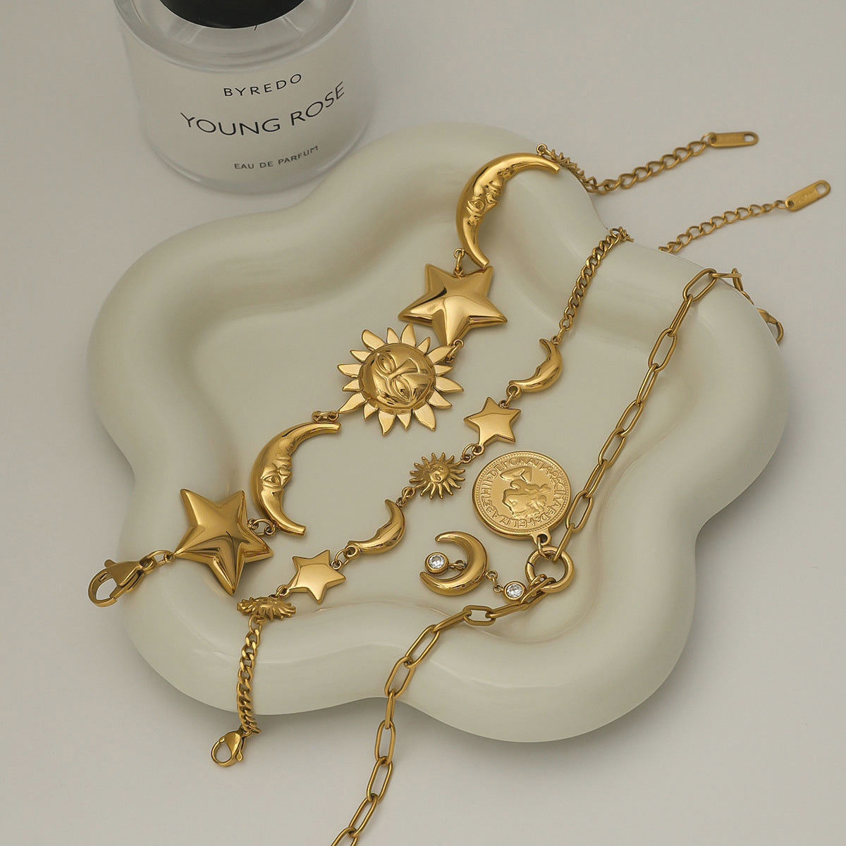 18K Gold Stainless Steel Star Bracelet Jewelry Titanium Steel