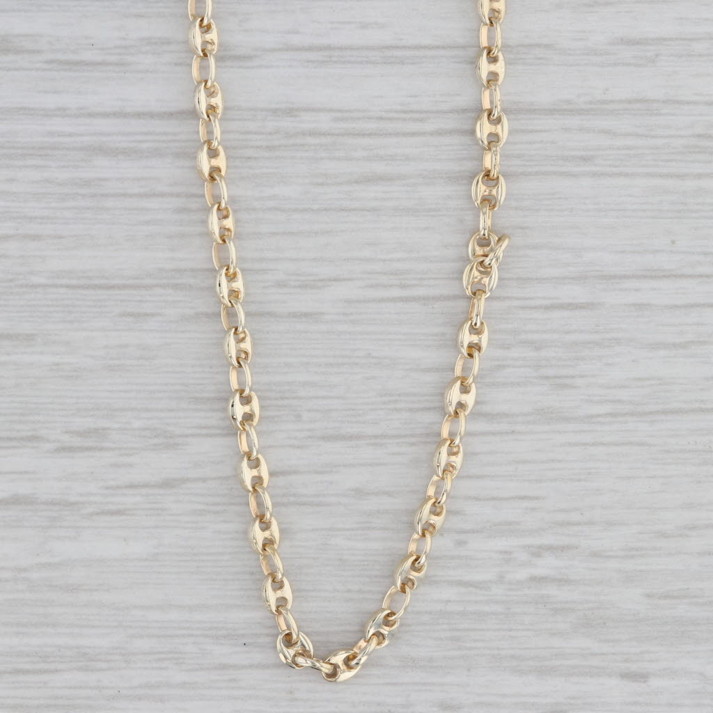 19.5 3.1mm Gucci Chain Necklace 14k Yellow Gold Italy