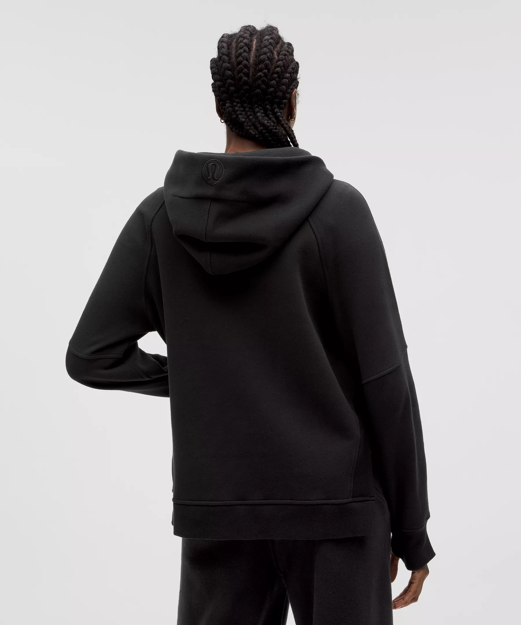 Scuba Oversized Side-Slit Hoodie