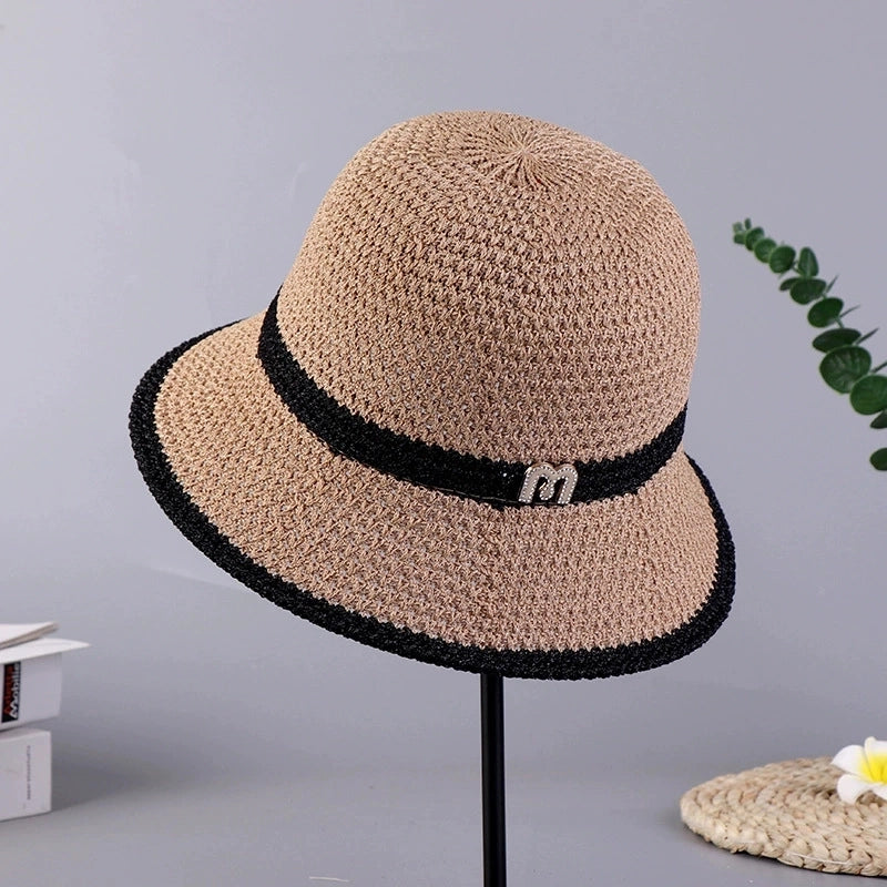 Fisherman Hat Women's Autumn And Winter Big Head Circumference Face-looking Small Bucket Hat Plain Warm Face-covering Plush Basin Hat For Women