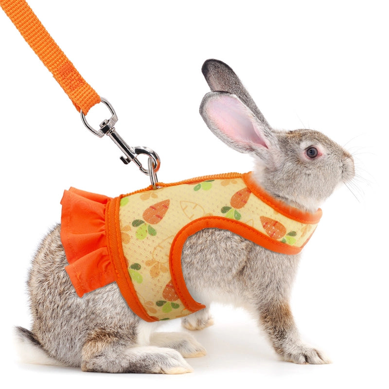 Rabbit Chest Back Dutch Pig Rabbit Rope Small Pet Traction Rope Chest Strap Rabbit Vest Chest Back Set