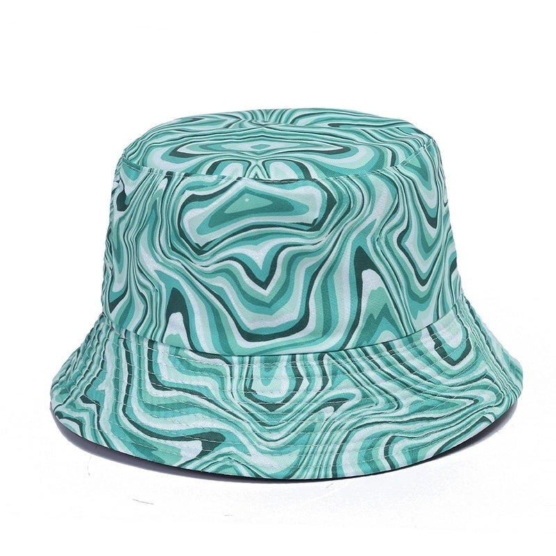 Women's Artistic Geometric Flat Eaves Bucket Hat