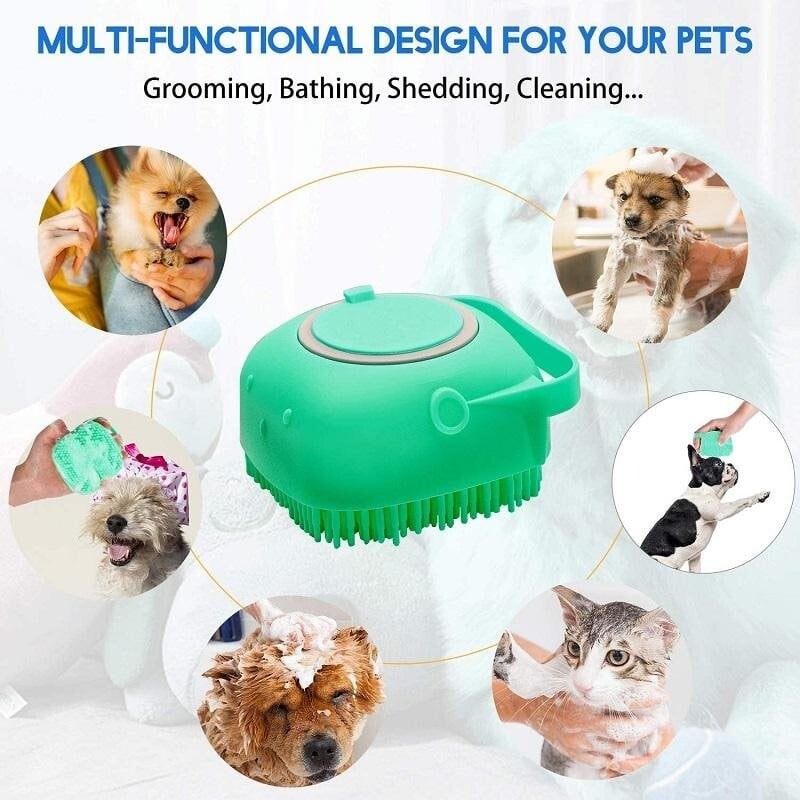 🔥 Pet Grooming Brush Bath