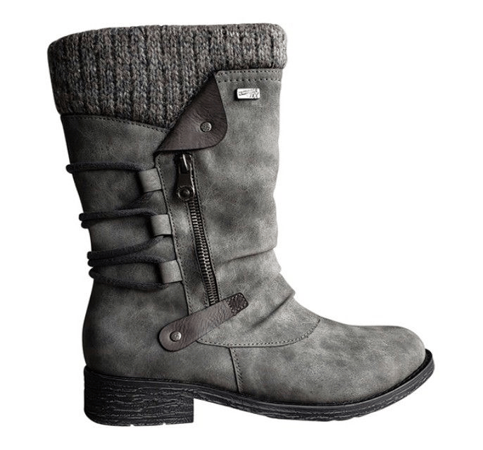 Vintage Premium Waterproof Knitted Zip Boots