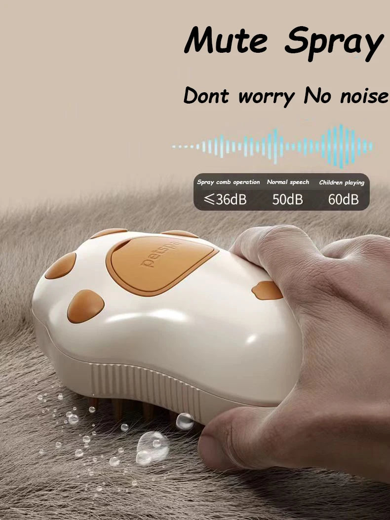 Pet Steamy Brush Pro - 3-in-1 Grooming. Massage & Steam Cleaning Tool