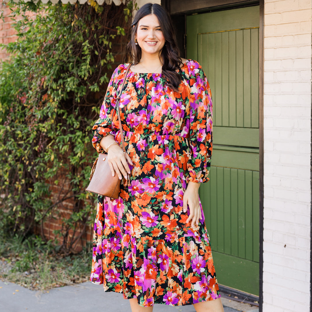 Whispers Of The Wind Maxi Dress. Black