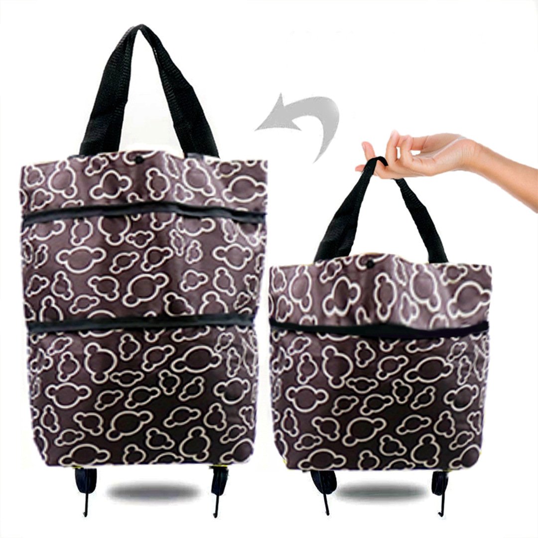 🎄Hot Sale🎁 - Foldable Shopping Trolley Tote Bag