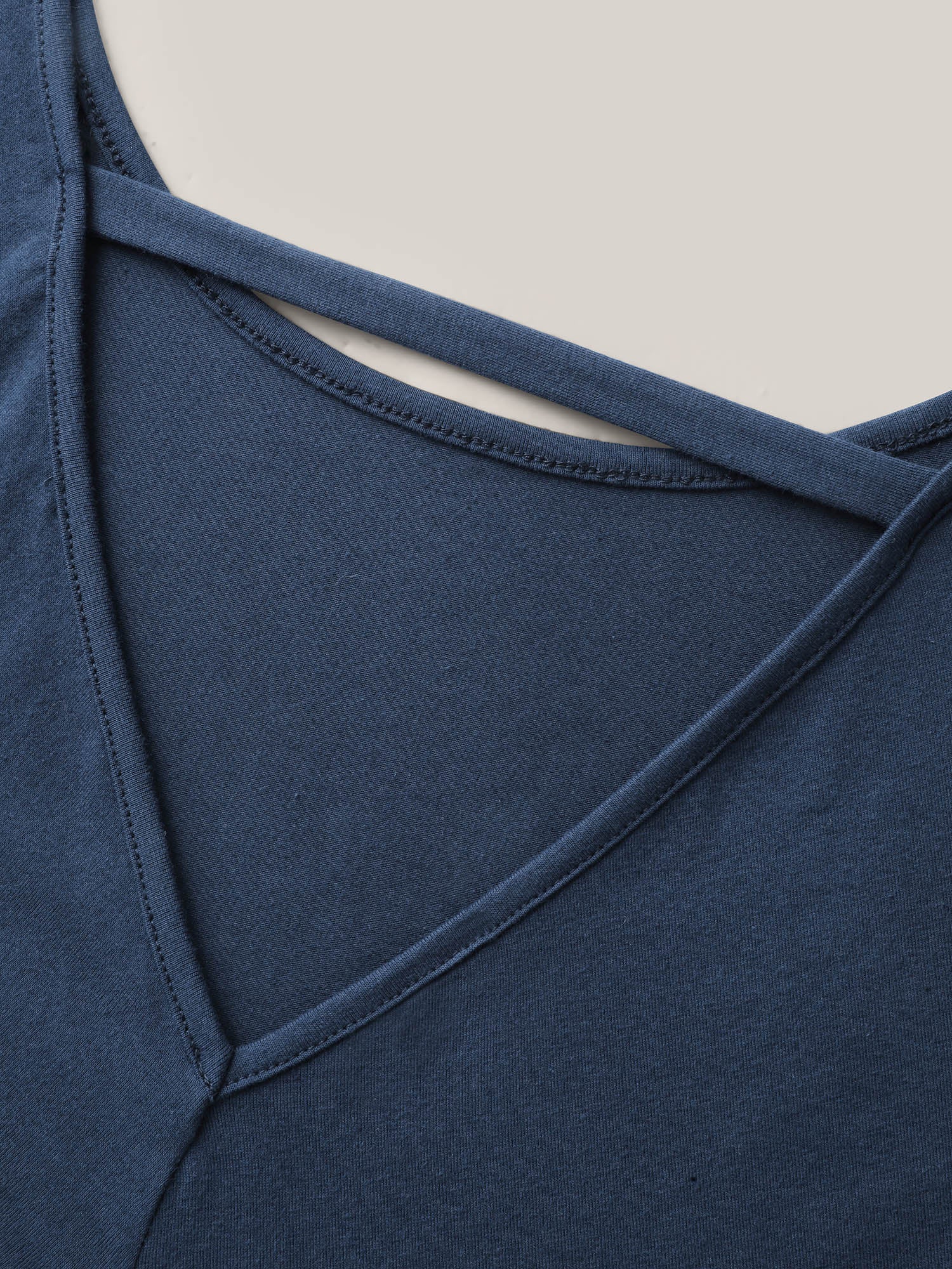 Pure Cotton Knotted Backless T-Shirt