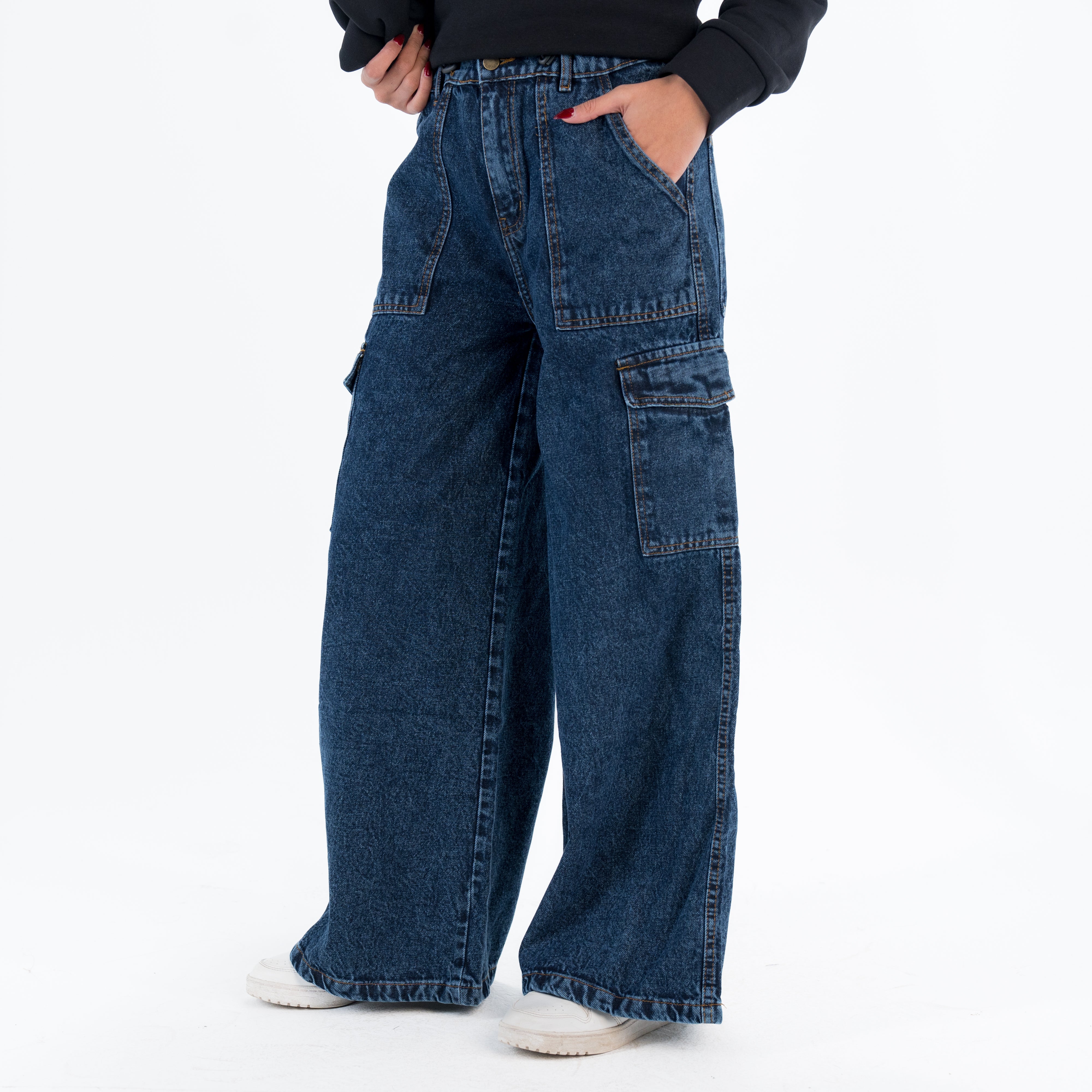 Women Wide Leg Denim Pants