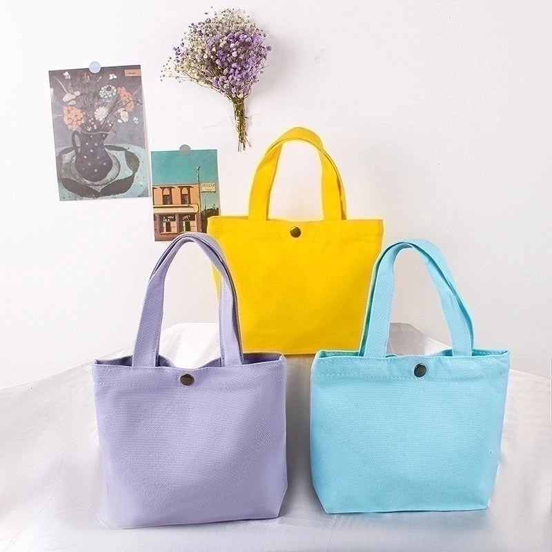 Women's Fashion Solid Color Shopping Bags