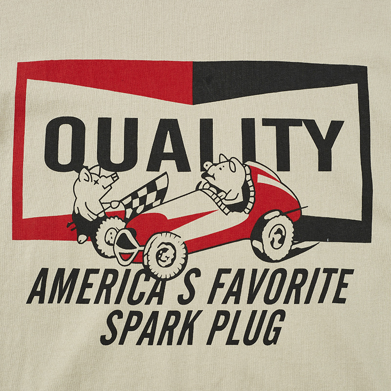 Retro Motorcycle 200g Colorblock Short-Sleeved T-Shirt