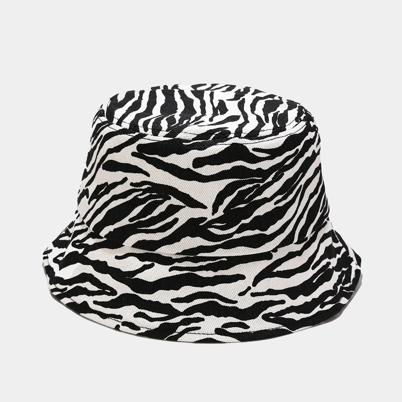 Fisherman Hat Tide New Striped Hat Korean Dongdaemun Hat Female Four Seasons Can Wear Sunscreen Cap