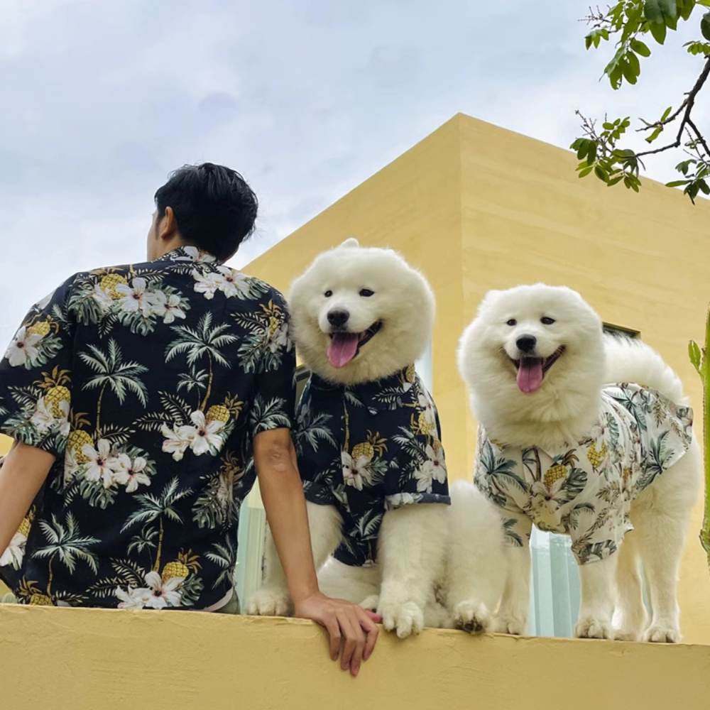 Hawaiian Matching Shirt For Dog and Owner Clothes