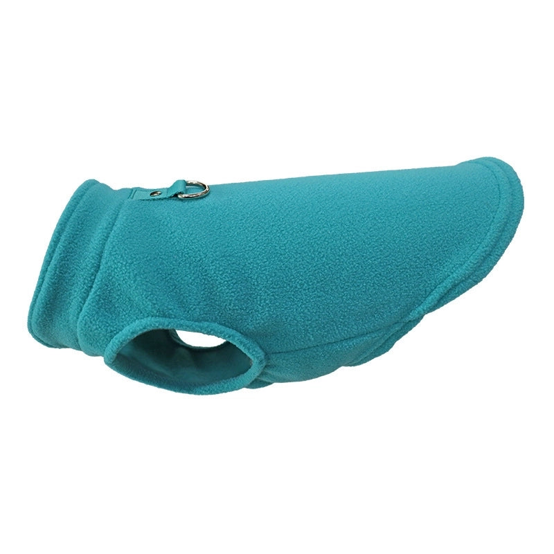 Casual Polar Fleece Solid Color Pet Clothing