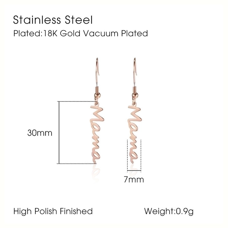 304 Stainless Steel 18K Gold Plated Minimalist Plating Letter Pendant Necklace