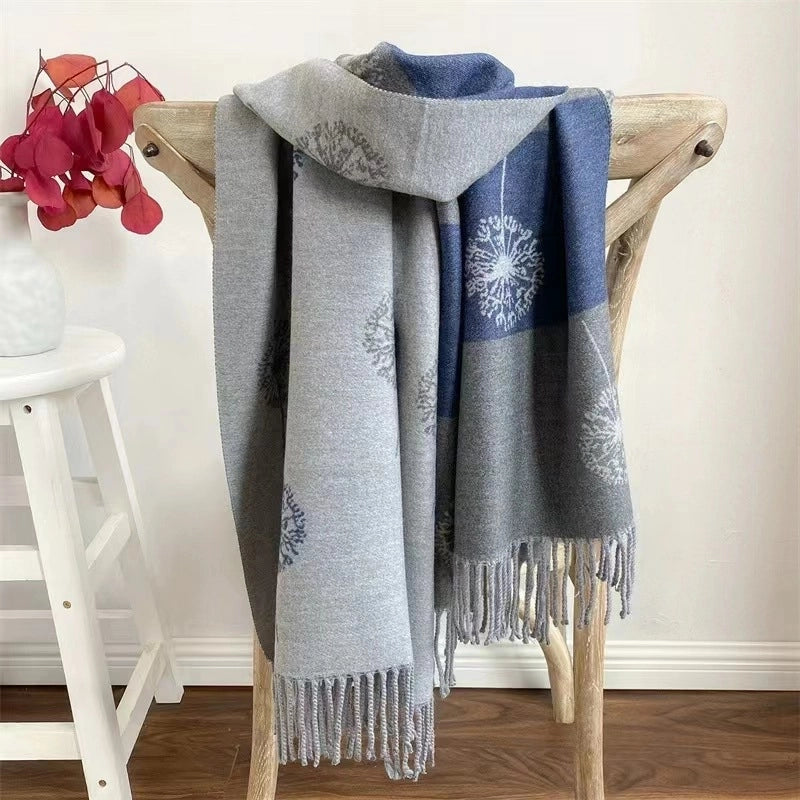 Women's Cute Sweet Printing Imitation Cashmere Polyester Scarf