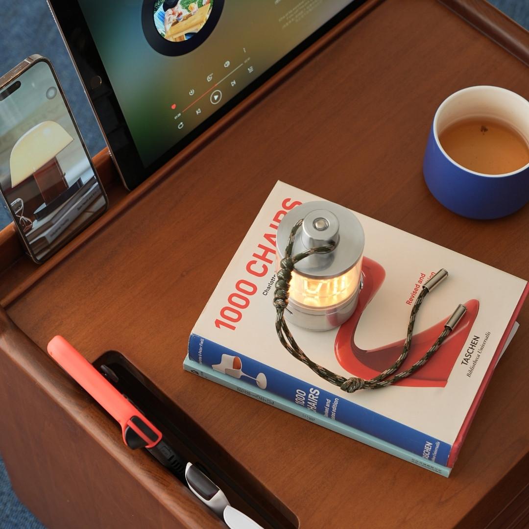 Eric Solid Wood Multi-functional Nightstand