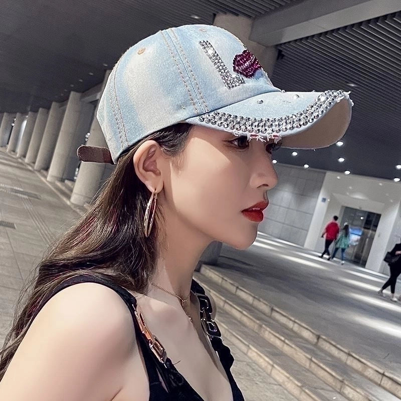 Women's Classic Style Letter Curved Eaves Baseball Cap