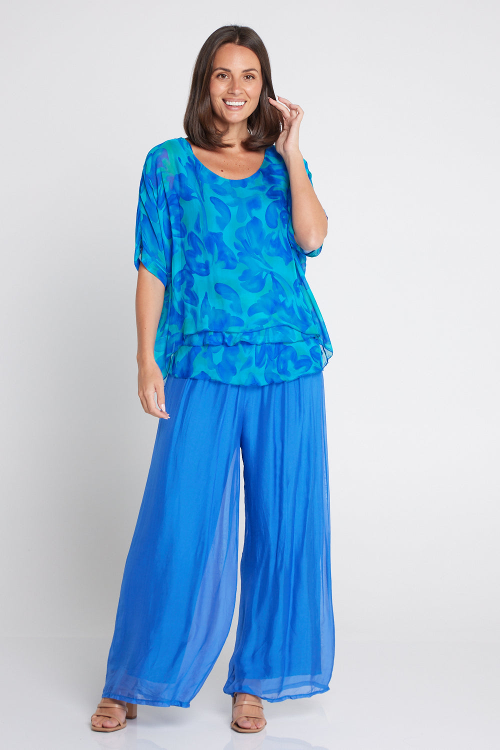 Lisette Silk Top - Oceanic