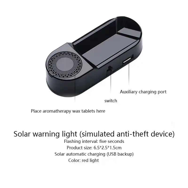 CAR SOLAR POWERED CAR ANTI-THEFT DEVICE