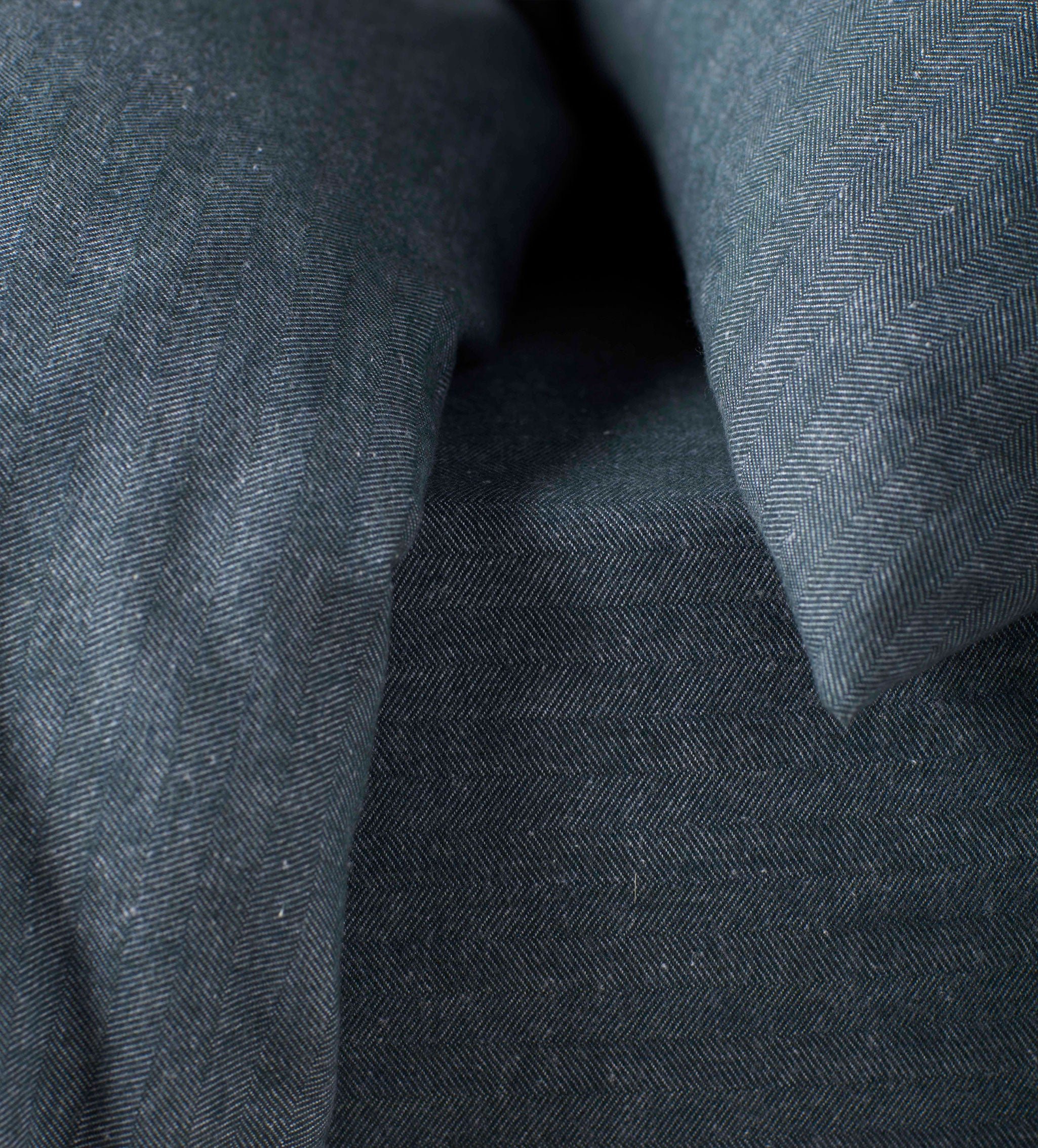 Darkest Spruce Henry Brushed 100% Organic Cotton Duvet Cover