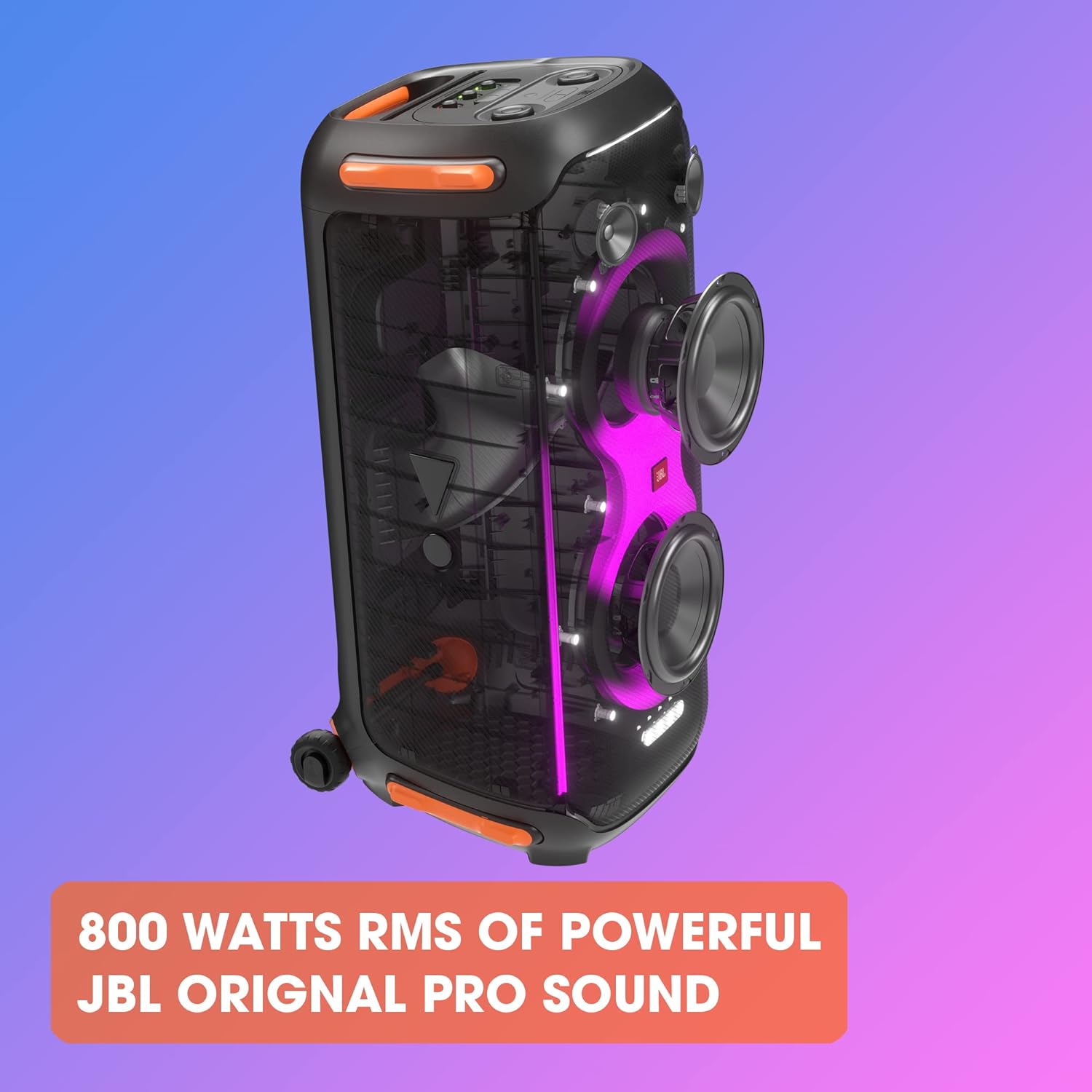 JBL PartyBox 710 - Altavoz de Fiesta con Sonido Potente de 800 W RMS. Luces integradas y dise?o a Prueba de Salpicaduras(Reacondicionado)