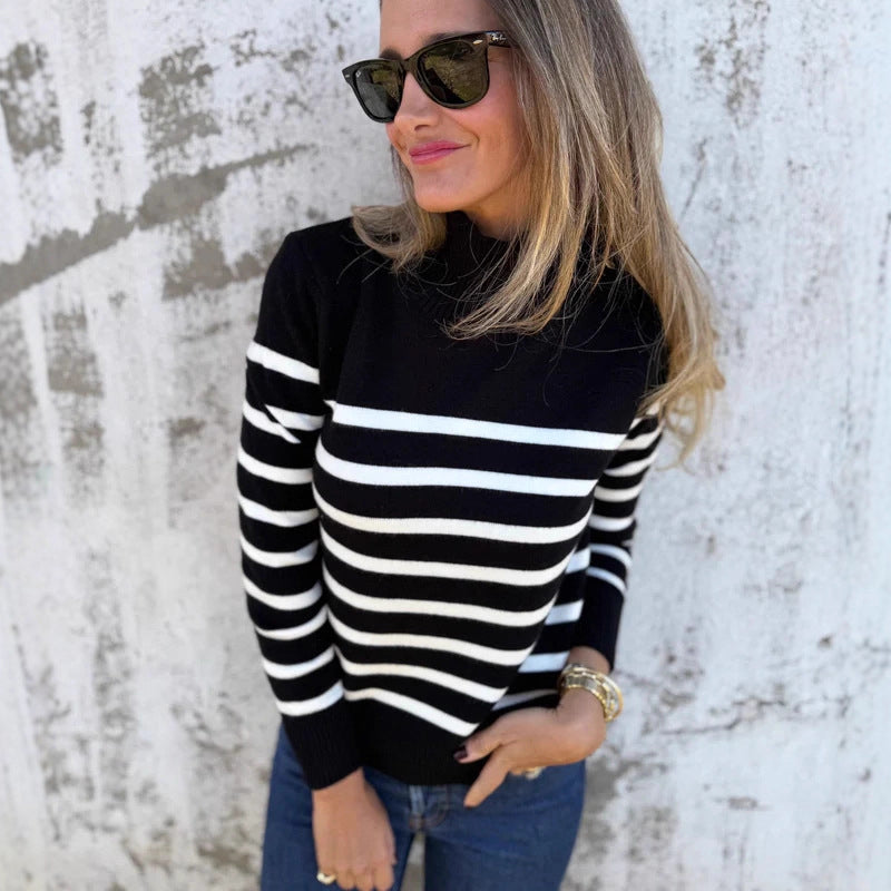 💥Hot Sale🔥Women's Striped Knit Sweater