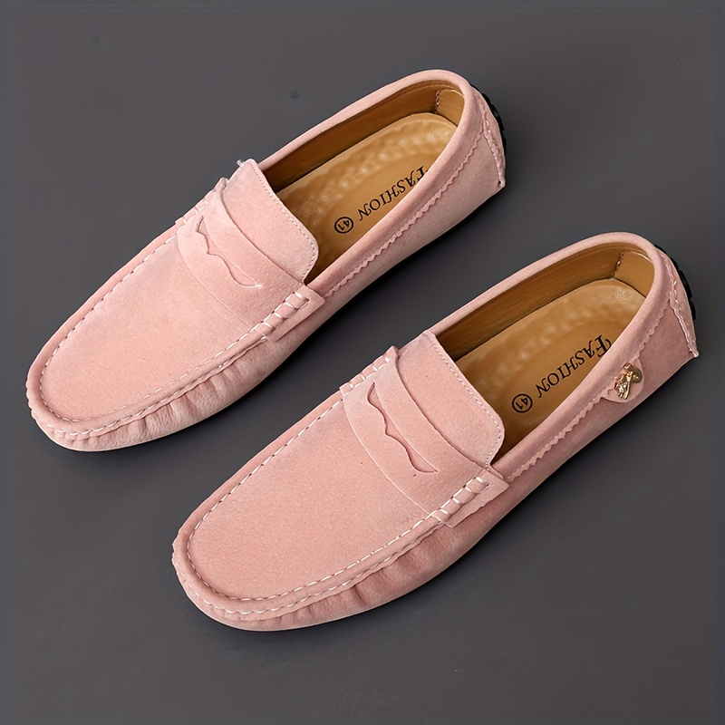 Gameglobeplanet oxford Men's moccasins, driving shoes, comfortable non-slip synthetic leather shoes on spring and summer