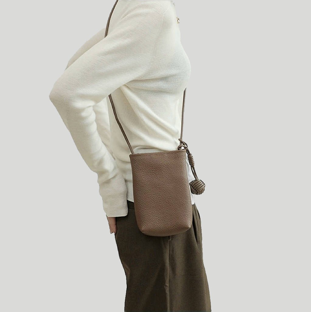 Hanging Ball Leather Bag