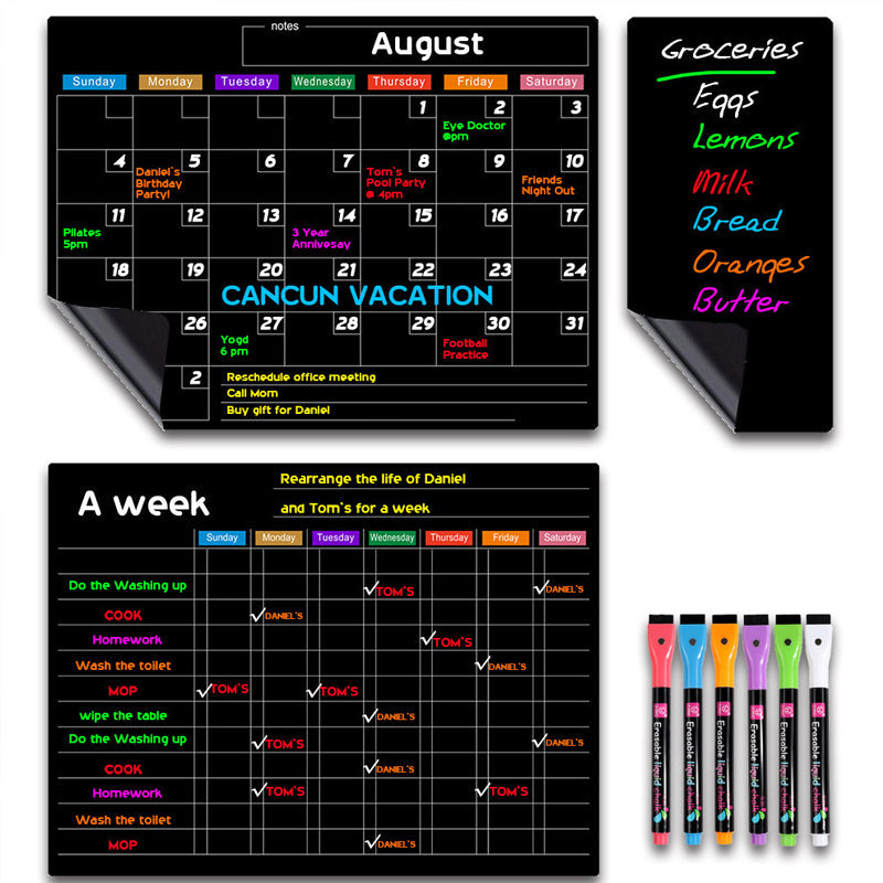 Magnetic Erasable Calendar Set