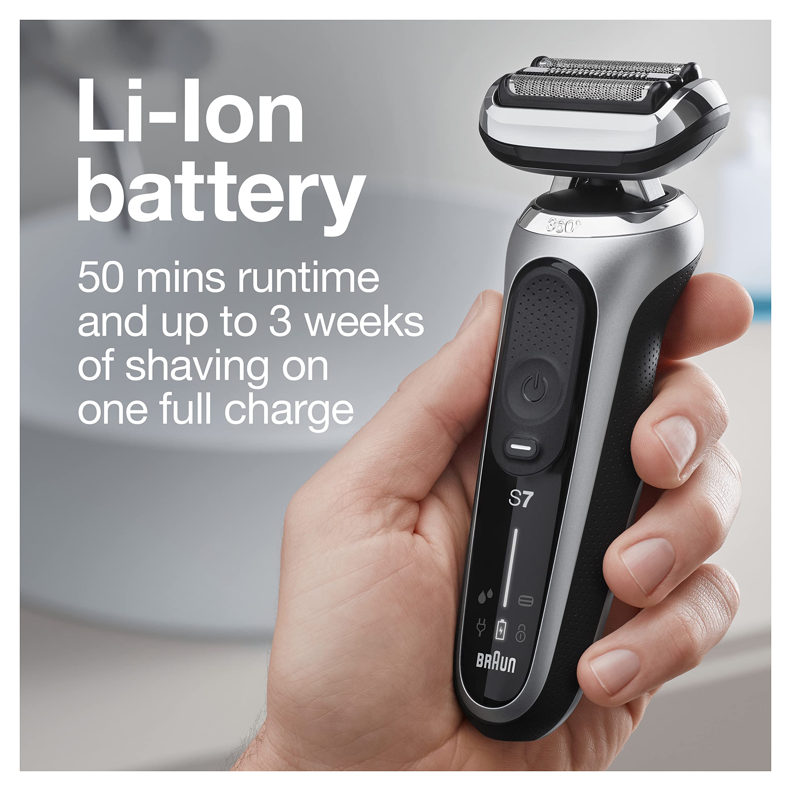 Black Friday Limited Offer🖤Buy 1 Get 1 Free🎁Braun Series 7 7071cc Flex Electric Razor for Men with SmartCare Center